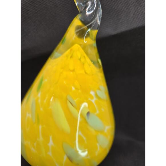 Hand Blown Yellow Murano Authentic Glass Pendant Shade For Lamp 12" - Rare - Picture 5 of 8